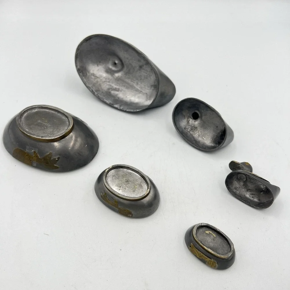 Vintage‎ Pewter Brass Nesting Duck Trinket Boxes Set of 3 Made in Hong Kong